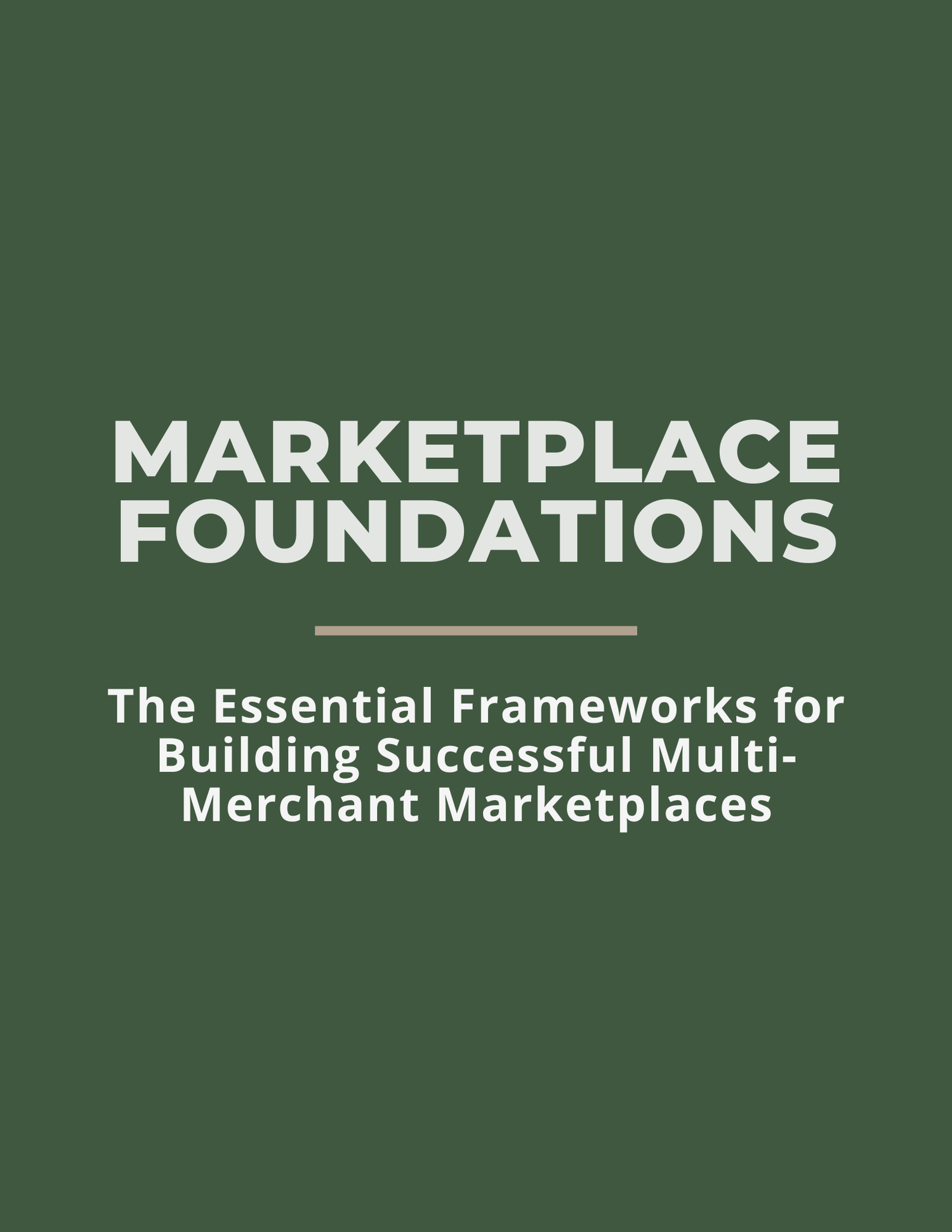 Marketplace Foundations Frameworks Collection