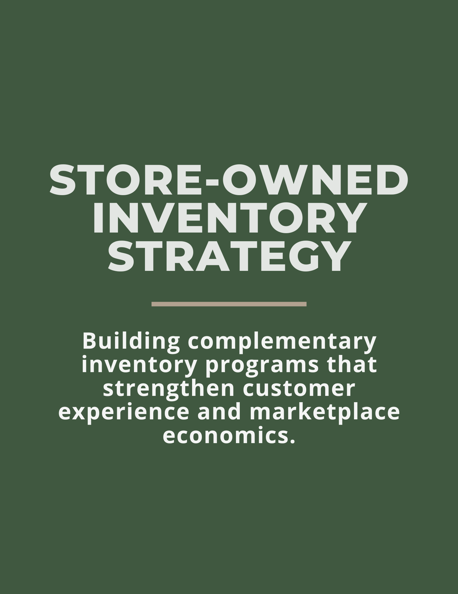 Store-Owned Inventory Strategy Frameworks Collection