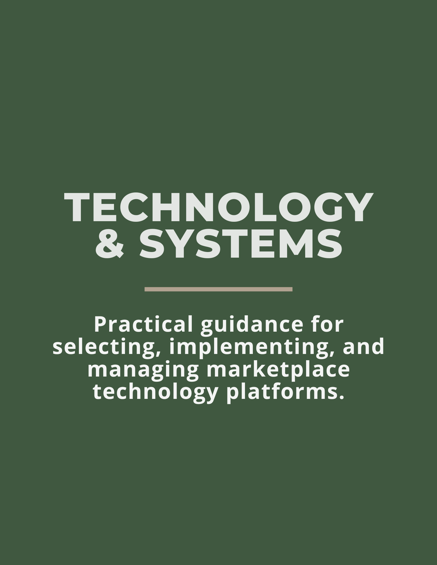Technology & Systems Frameworks Collection