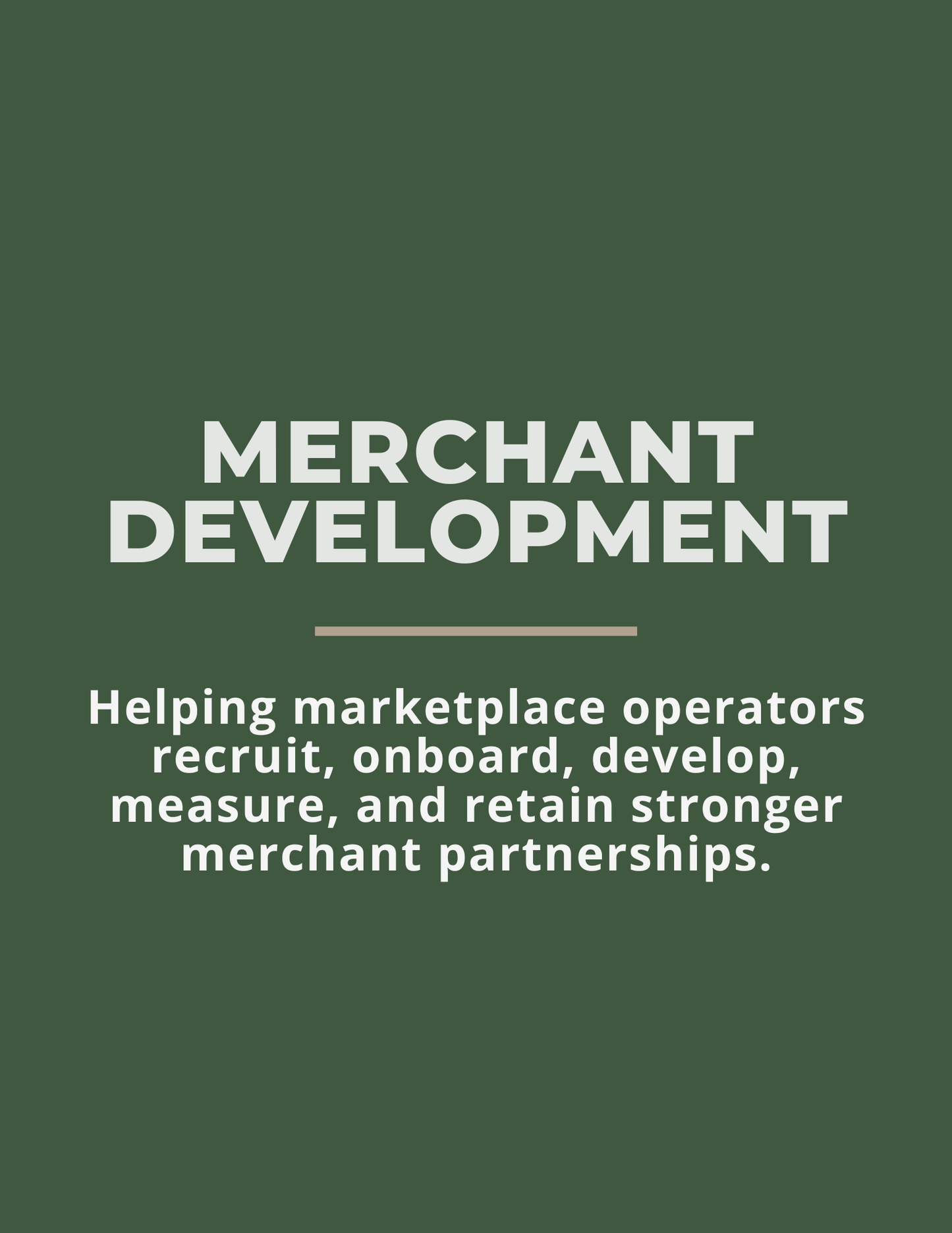 Merchant Development